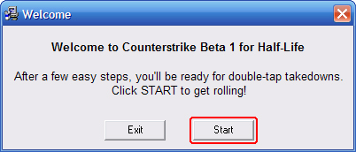 Приветствие Counter-Strike beta 1